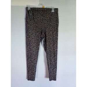 EVOLUTION AND CREATION Women's High Waist Leggings Leopard Print Size XL NEW